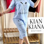 👕 ست تیشرت شلوارک نخ پنبه سوپر😍