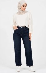 شلوار جین زنانه مدل کات (Straight) کلاسیک